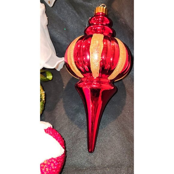 Vintage Christmas Ornament Set With Angel & Glass Tree Topper - Woolworths - Picture 3 of 12